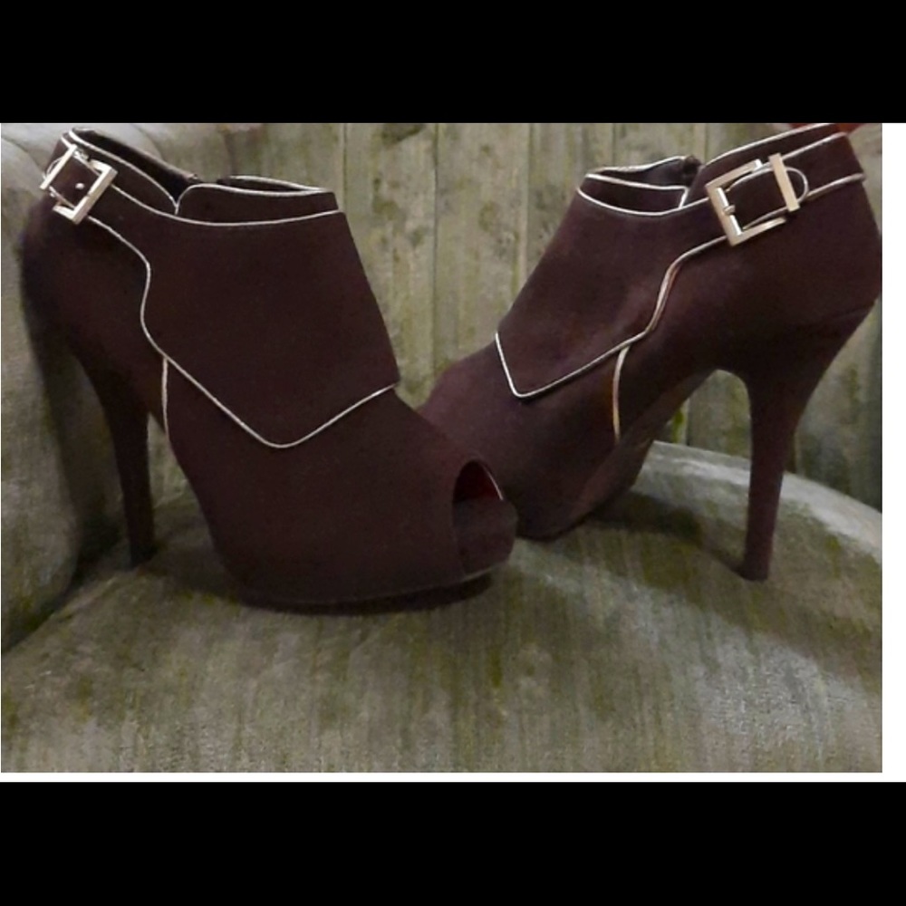NIB Anne Michelle Verdict Open Toe Boottie - Picture 2 of 3